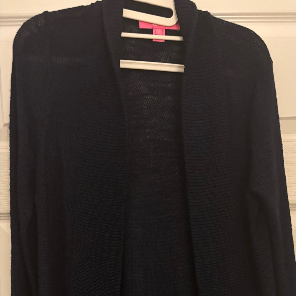 Lilly Pulitzer Amalie cardigan sweater navy size M